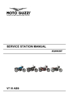 Moto Guzzi V7 III - Workshop manual - 2017 EN 